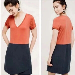 DOLAN Left Coast Anthropologie Horizon Dress w/Angled Skirt Overlay - Size XS
